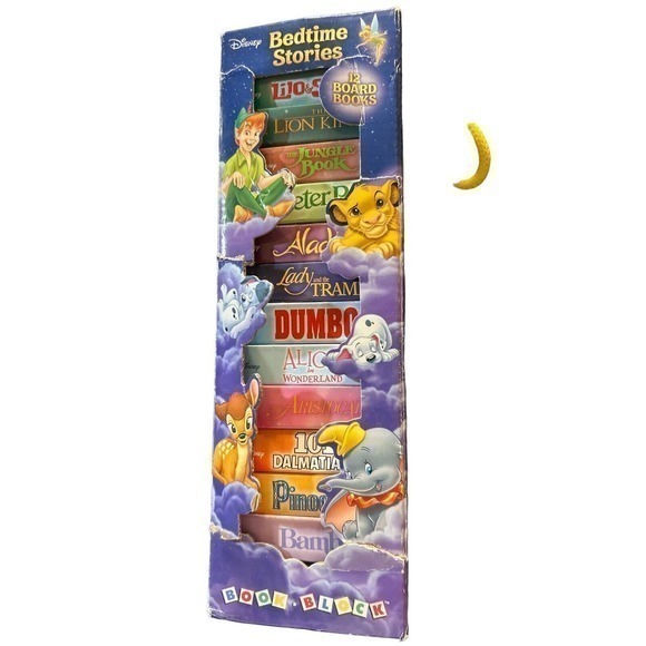 Disney Bedtime Stories: 12 Board Book Block Tower - Editors of Phoenix Inter...‎ - Picture 1 of 4